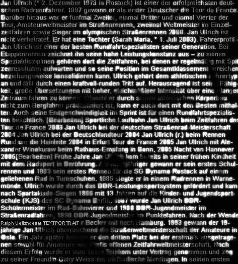 Jan Ullrich TextPortrait